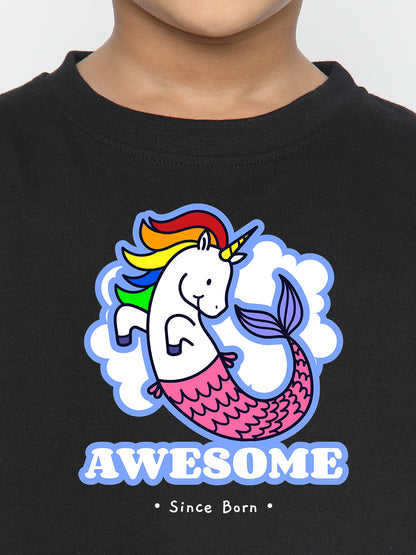 Kids Boys' Awesome Mermicorn T-Shirt | Fun & Comfortable