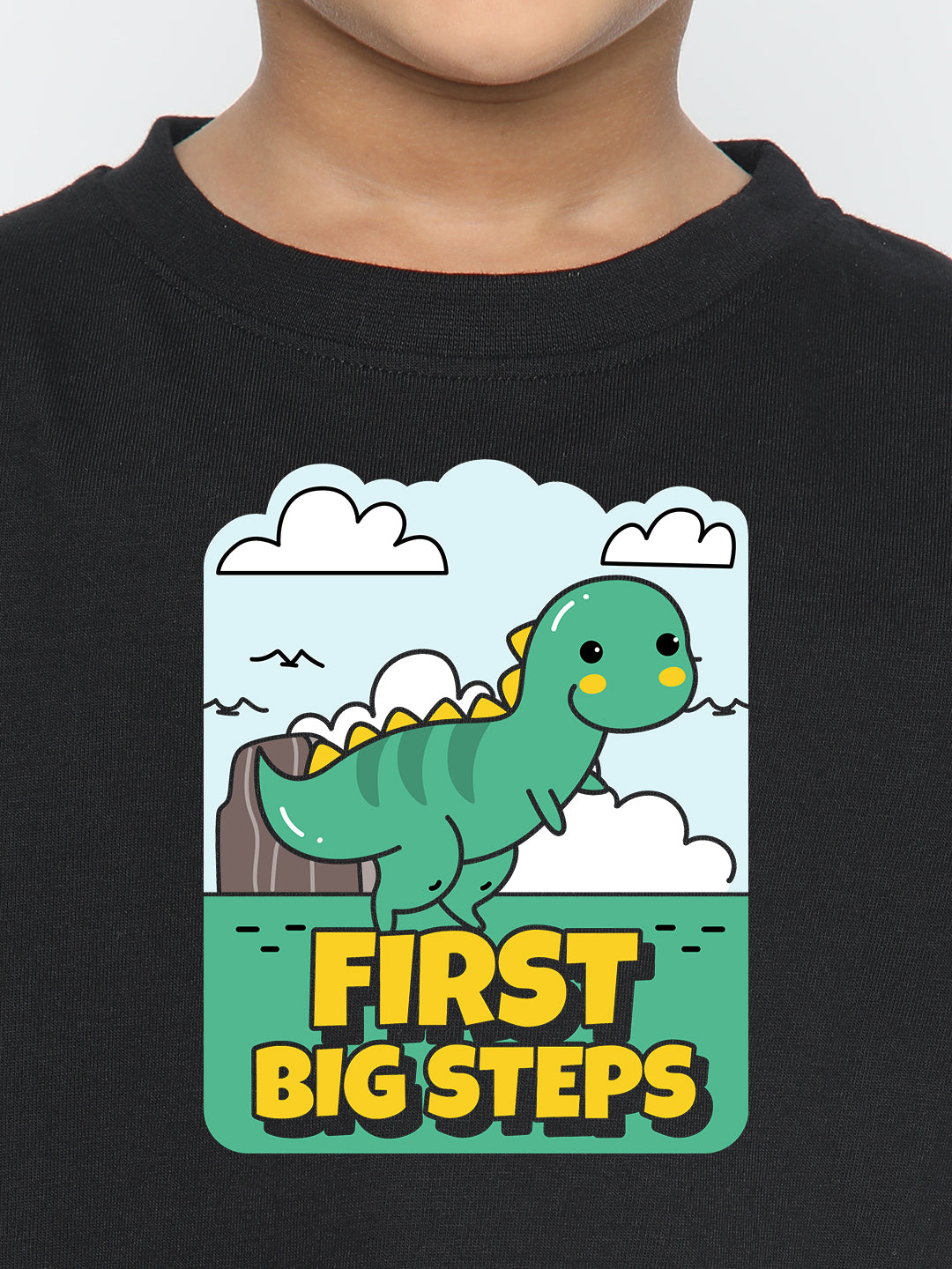 Kids Boys Dinosaur First Big Steps T-Shirt | Fun & Stylish Tee
