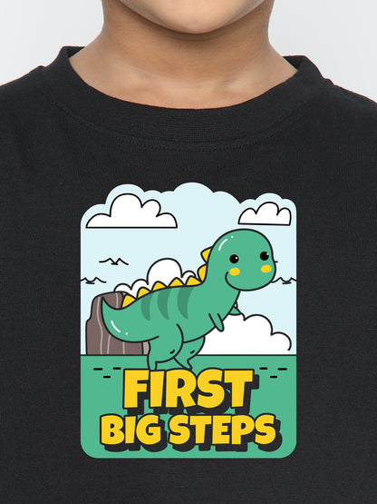 Kids Boys Dinosaur First Big Steps T-Shirt | Fun & Stylish Tee