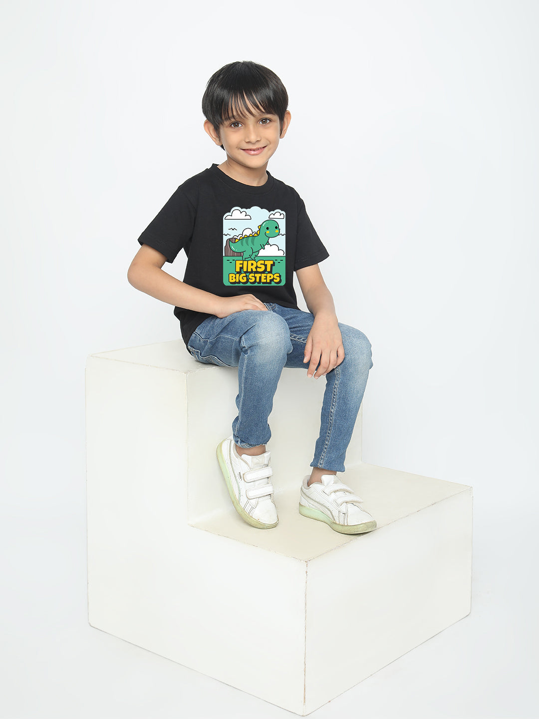 Kids Boys Dinosaur First Big Steps T-Shirt | Fun & Stylish Tee