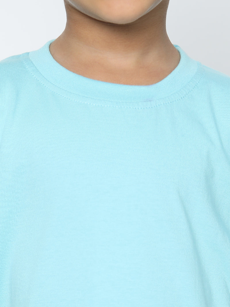 Kids Boys Pure Cotton Plain T-shirt