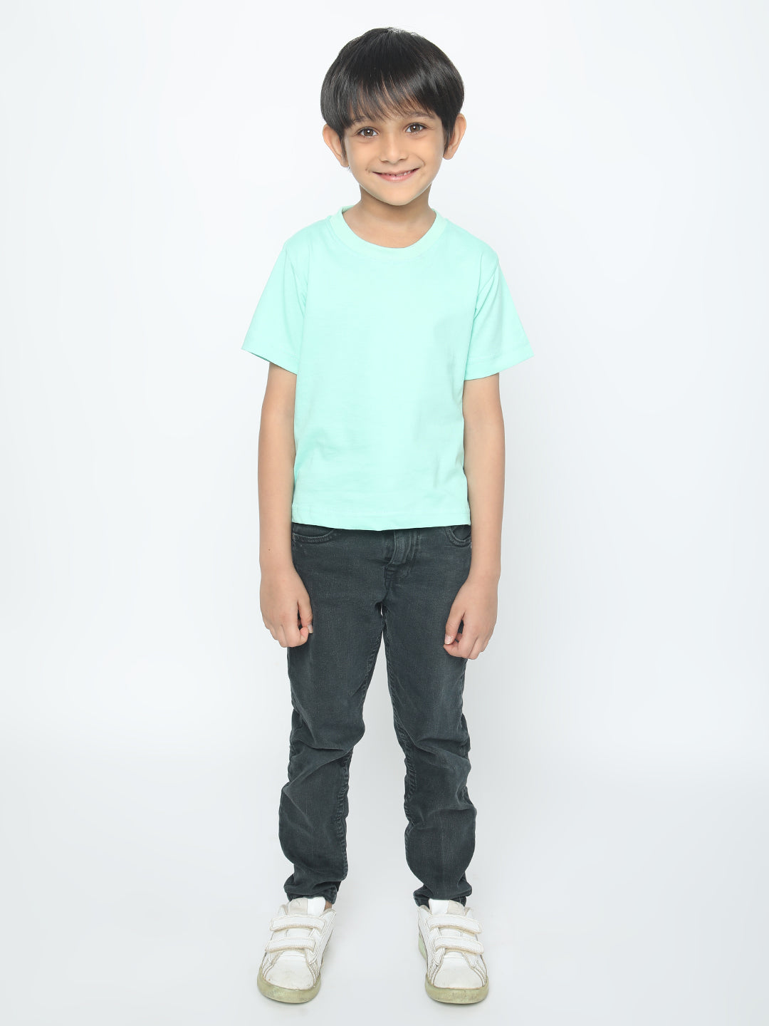 Kids Boys Pure Cotton Plain T-shirt