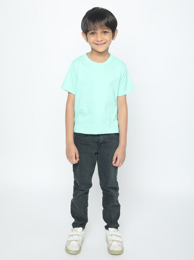 Kids Boys Pure Cotton Plain T-shirt