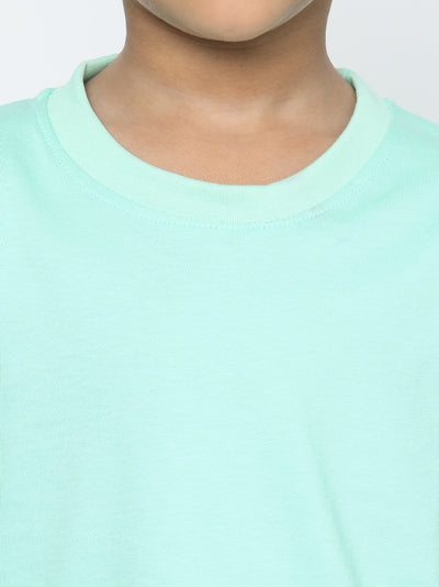 Kids Boys Pure Cotton Plain T-shirt