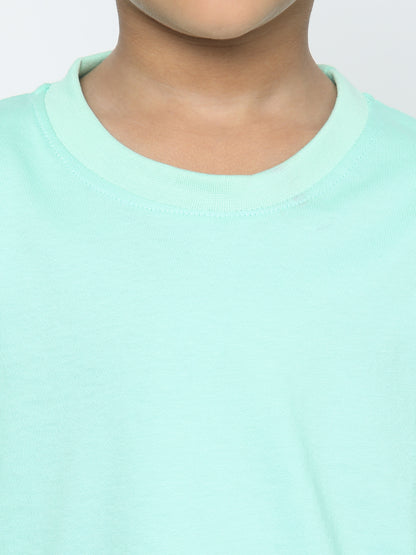 Kids Boys Pure Cotton Plain T-shirt