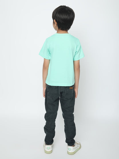 Kids Boys Pure Cotton Plain T-shirt