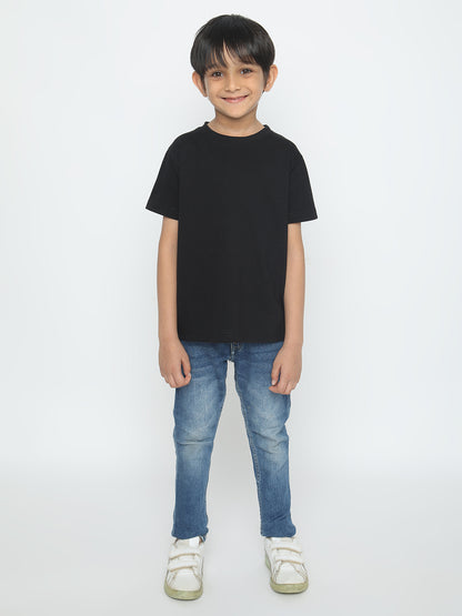 Kids Boys Pure Cotton Plain T-shirt