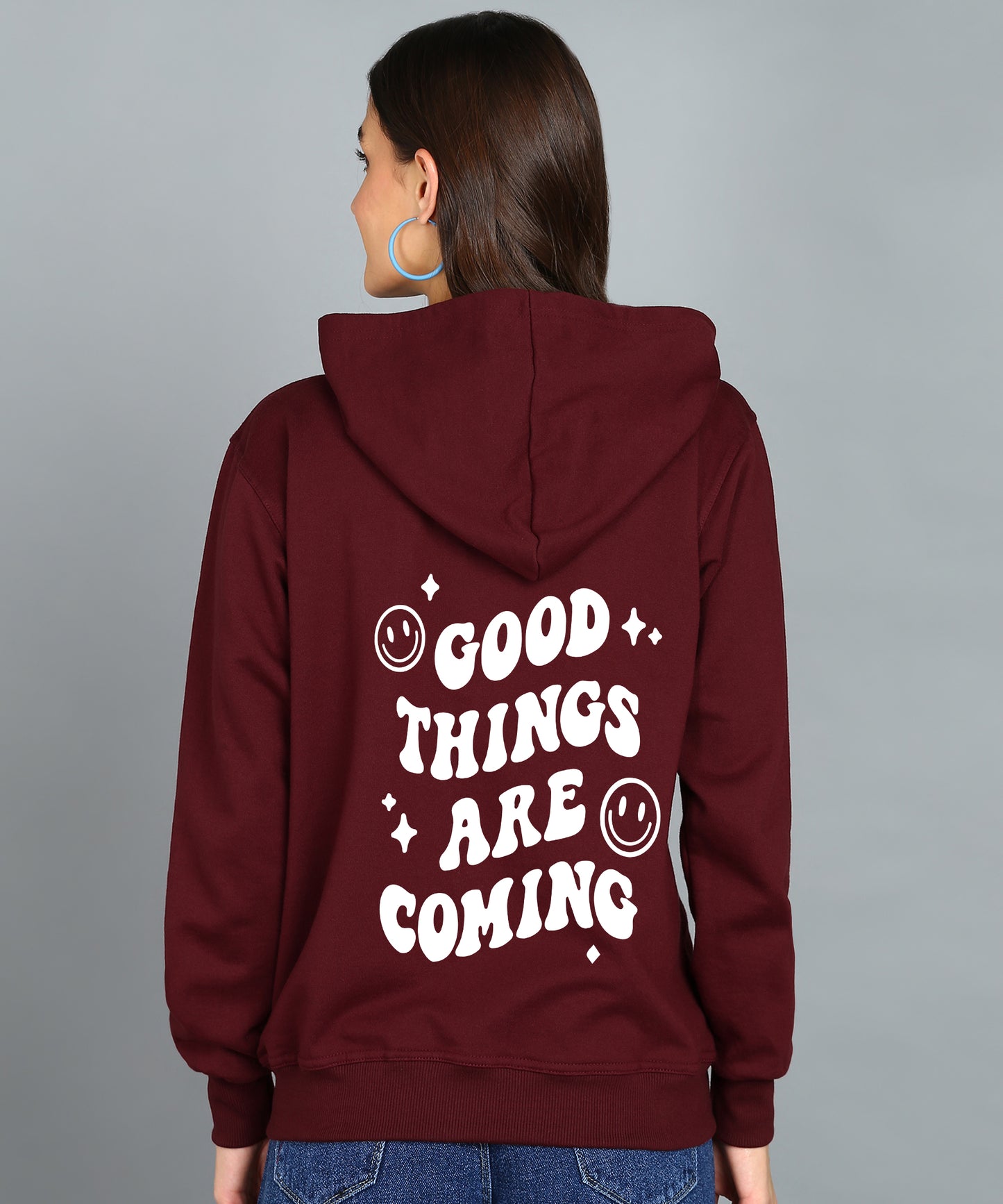 Good Things Are Coming Women’s Zipper Hoodie