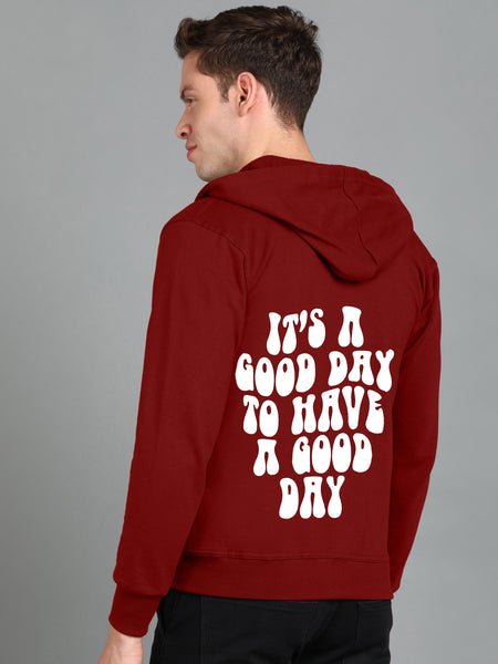 It’s a Good Day to Have a Good Day Men’s Zipper Hoodie