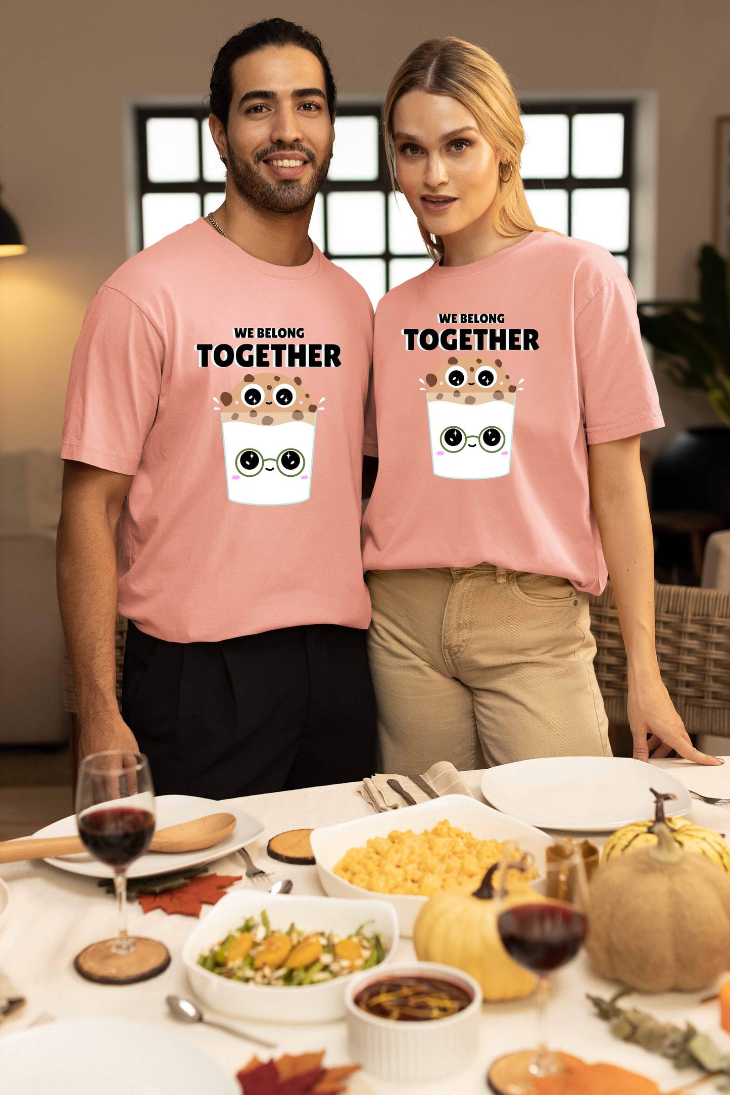 We Belong Together Couple Oversized T-Shirts | Super Combed Cotton