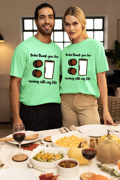 Cookies & Milk Couple Super Combed Cotton Oversized Baggy Fit T-Shirts