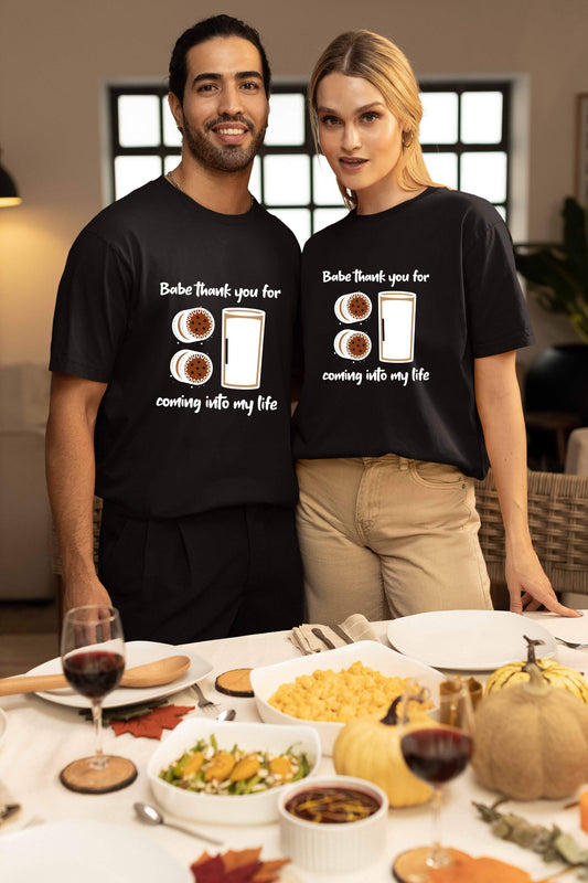 Cookies & Milk Couple Super Combed Cotton Oversized Baggy Fit T-Shirts