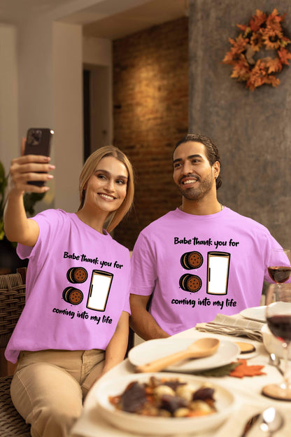 Cookies & Milk Couple Super Combed Cotton Oversized Baggy Fit T-Shirts