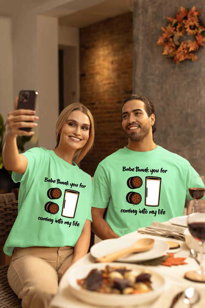 Cookies & Milk Couple Super Combed Cotton Oversized Baggy Fit T-Shirts