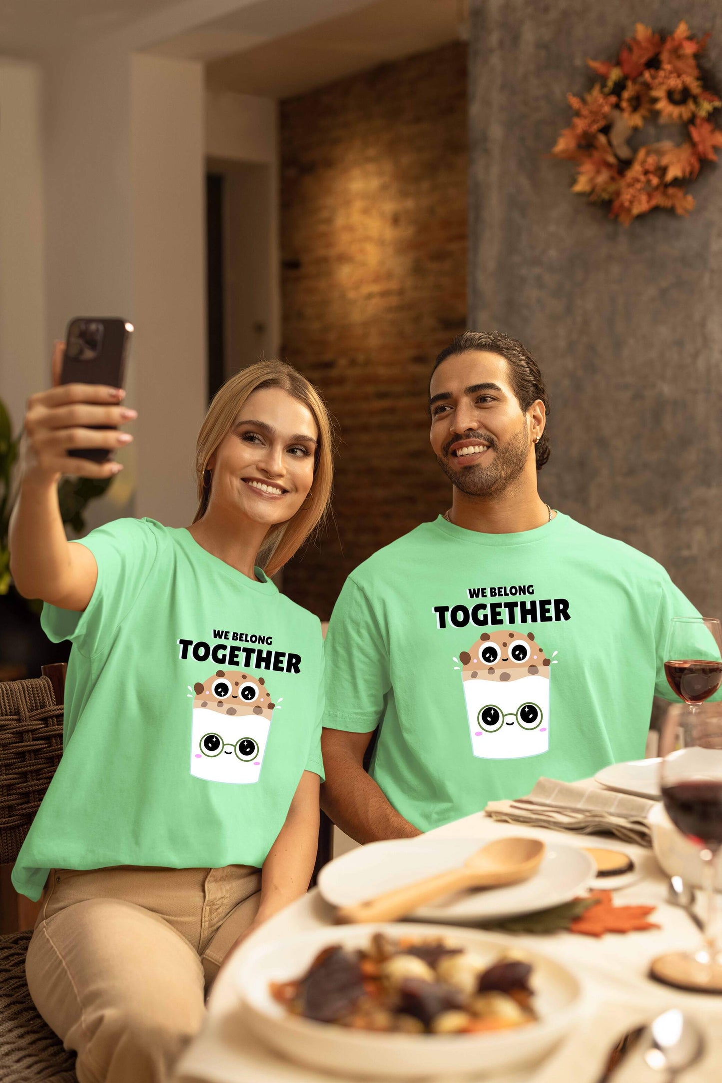 We Belong Together Couple Oversized T-Shirts | Super Combed Cotton