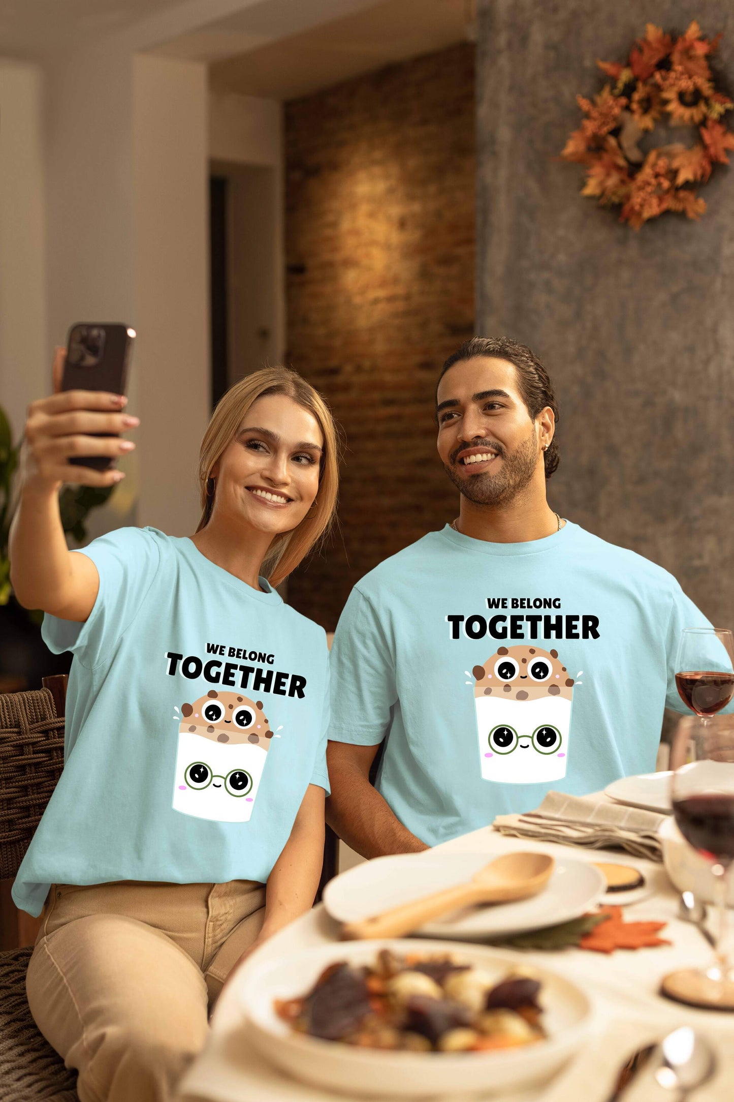 We Belong Together Couple Oversized T-Shirts | Super Combed Cotton