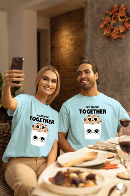 We Belong Together Couple Oversized T-Shirts | Super Combed Cotton
