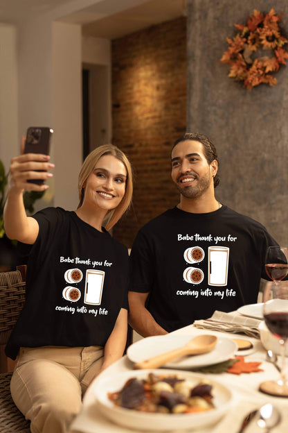 Cookies & Milk Couple Super Combed Cotton Oversized Baggy Fit T-Shirts